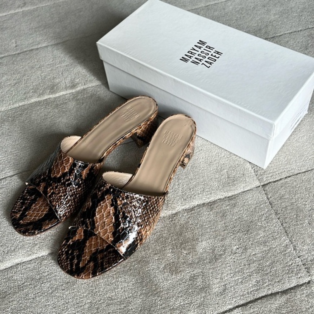 MARYAM NASSIR ZADEH Agatha slide size 41 patent snake